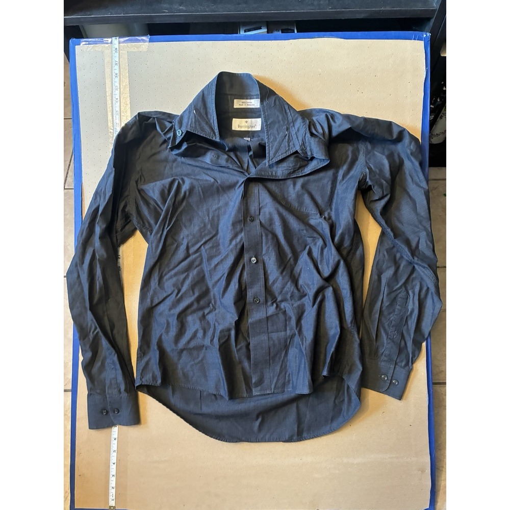 Barrington Mens Blue Dress Shirt Long Sleeve Button Down Size 15.5 (34/35)
